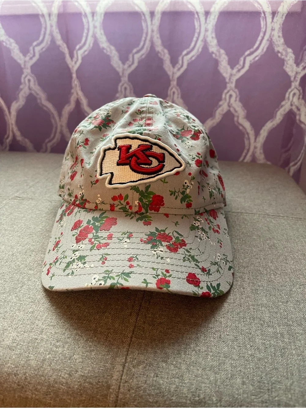 Women’s Kansas City Chiefs Floral Baseball Cap